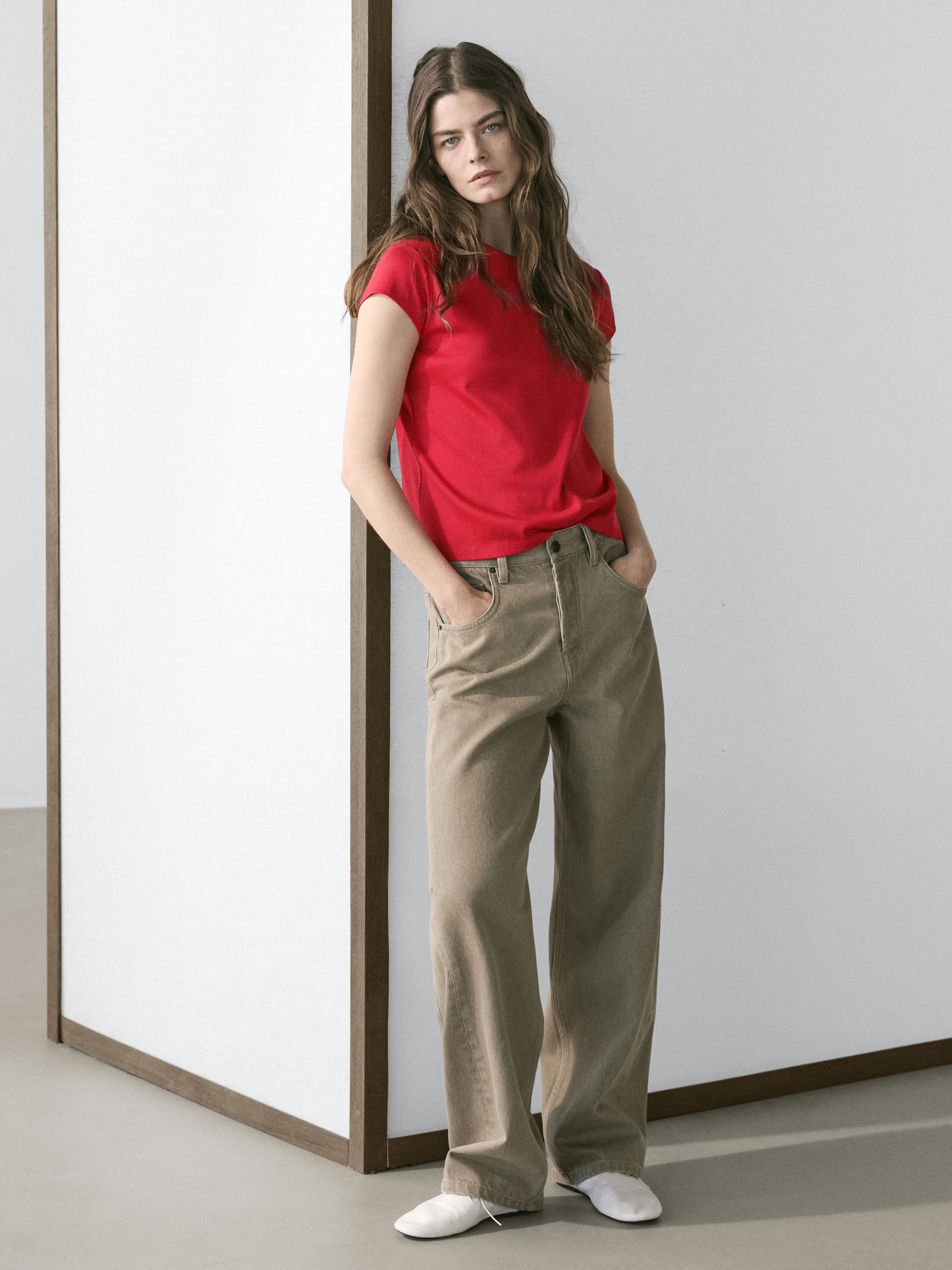 Jean balloon taille moyenne